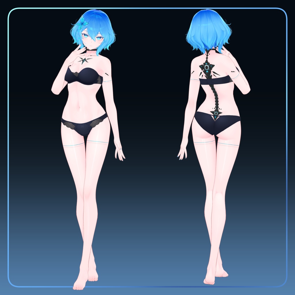 "Mio -澪蒼- "【VRChat向けオリジナルアバター】