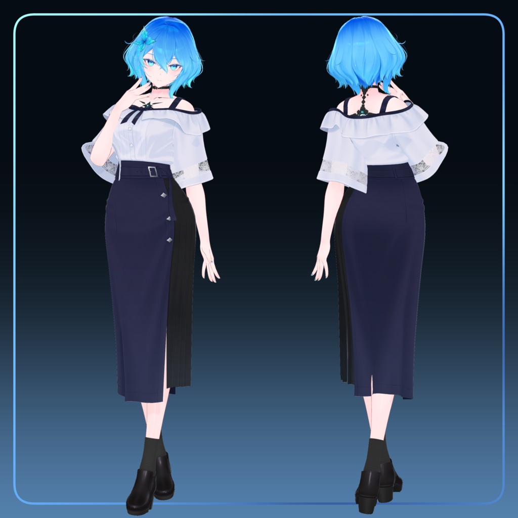 "Mio -澪蒼- "【VRChat向けオリジナルアバター】