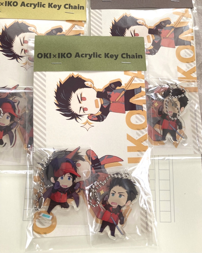 おきいこアクリルキーホルダー2個セット