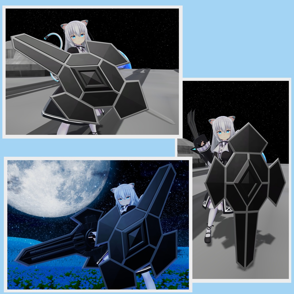 【VRChat向け】ガトリングシールド【無料】