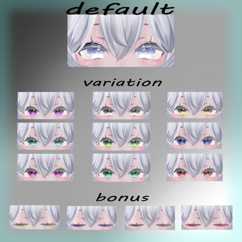 SiMPLE Eye テクスチャ ささやかなおまけ付き【対応アバター sio . milltina 】