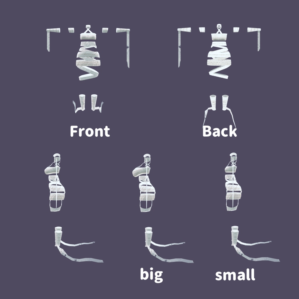 【セレスティアちゃん専用】ミイラ風コスプレ衣装