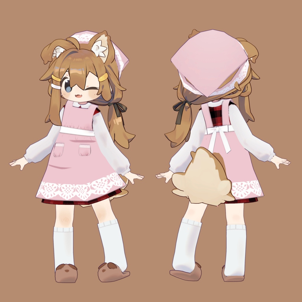 【まめひなた専用】しんぷるエプロン|Simple Apron