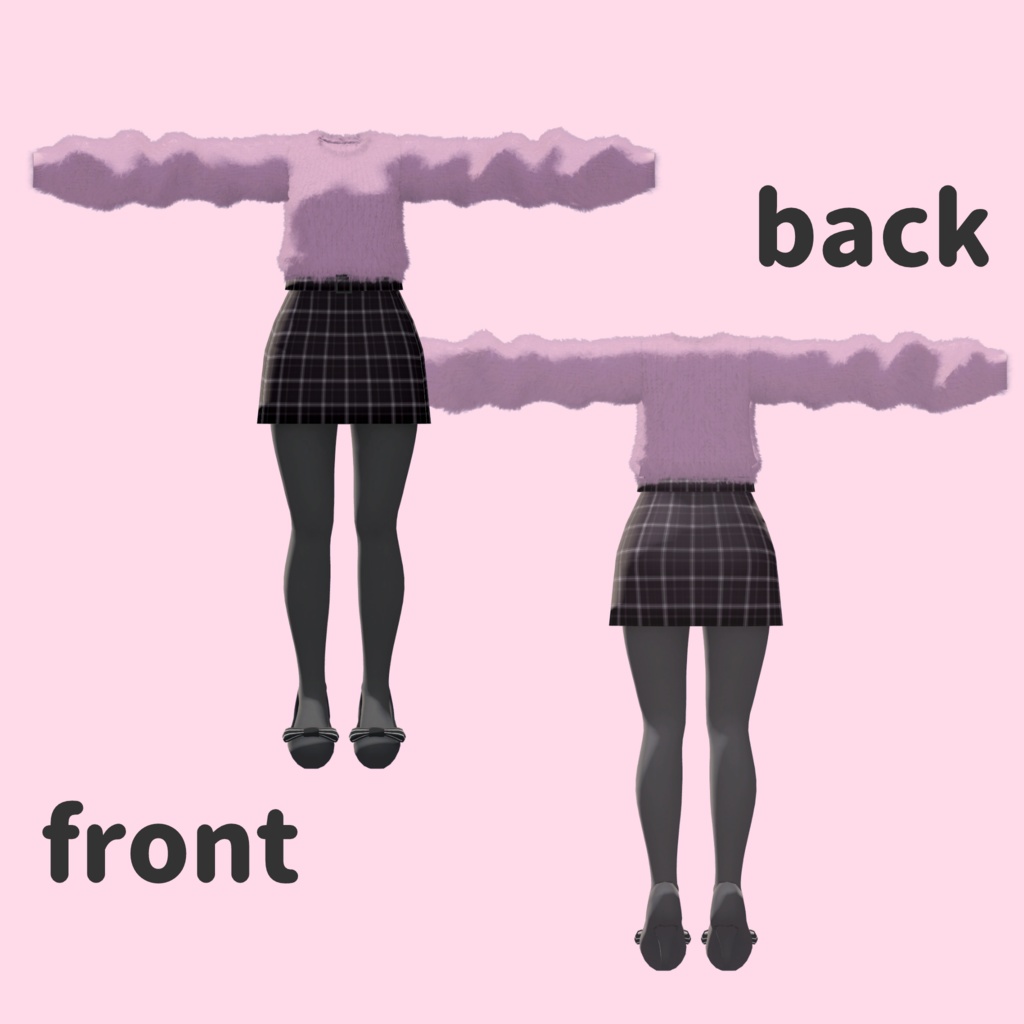 【8アバター対応】Fur Knit