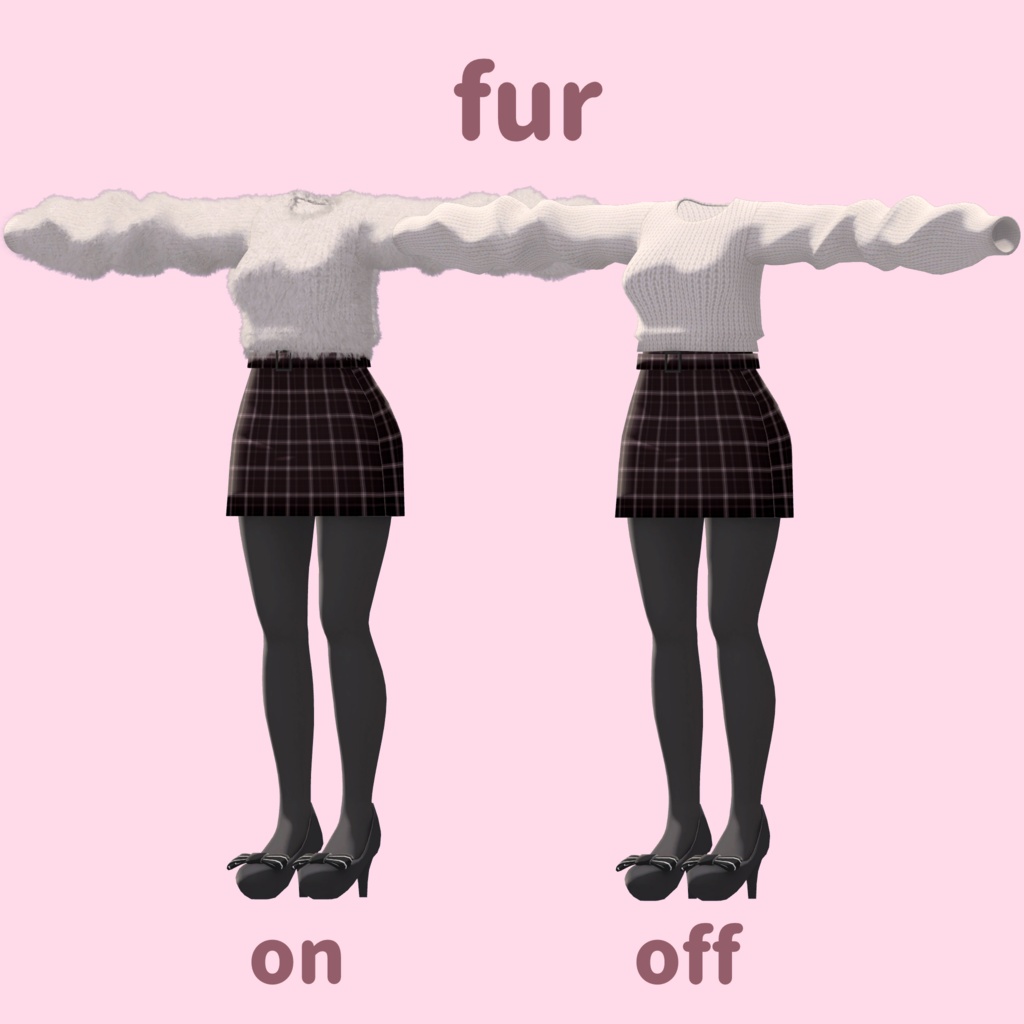 【8アバター対応】Fur Knit