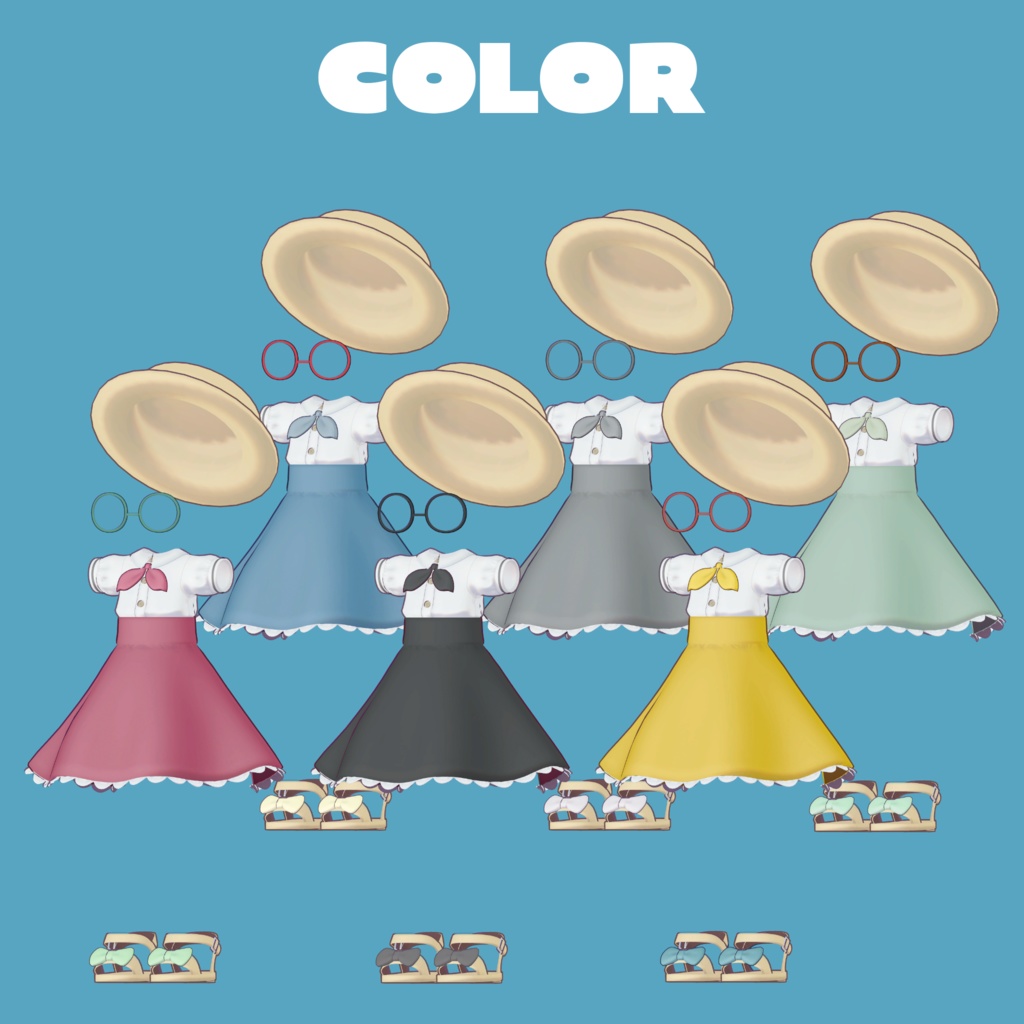 【まめひなた専用】Summer Flareskirt