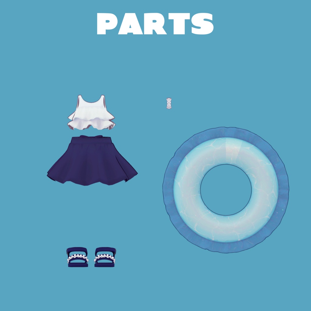 【まめひなた専用】Ruffle Swimwear