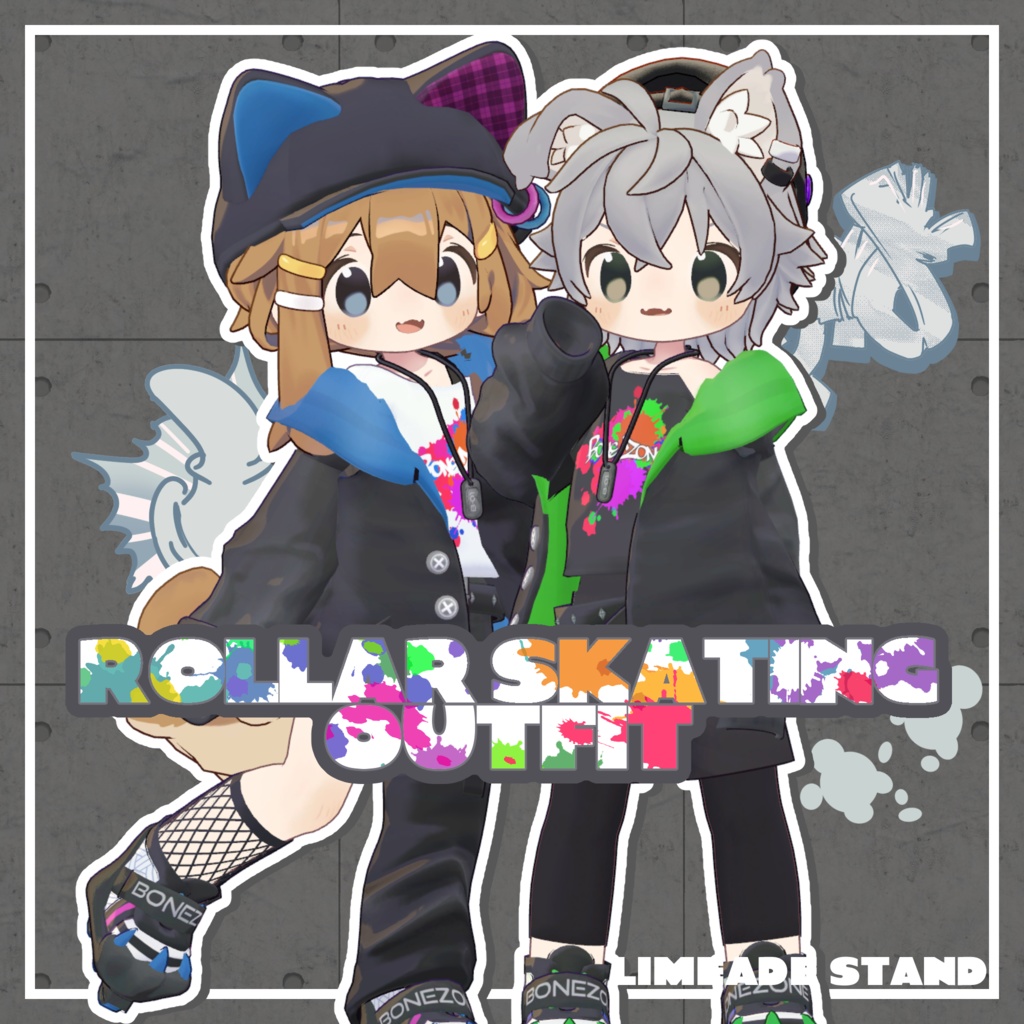 (Sale)【まめふれんず対応】RollarSkating Outfit