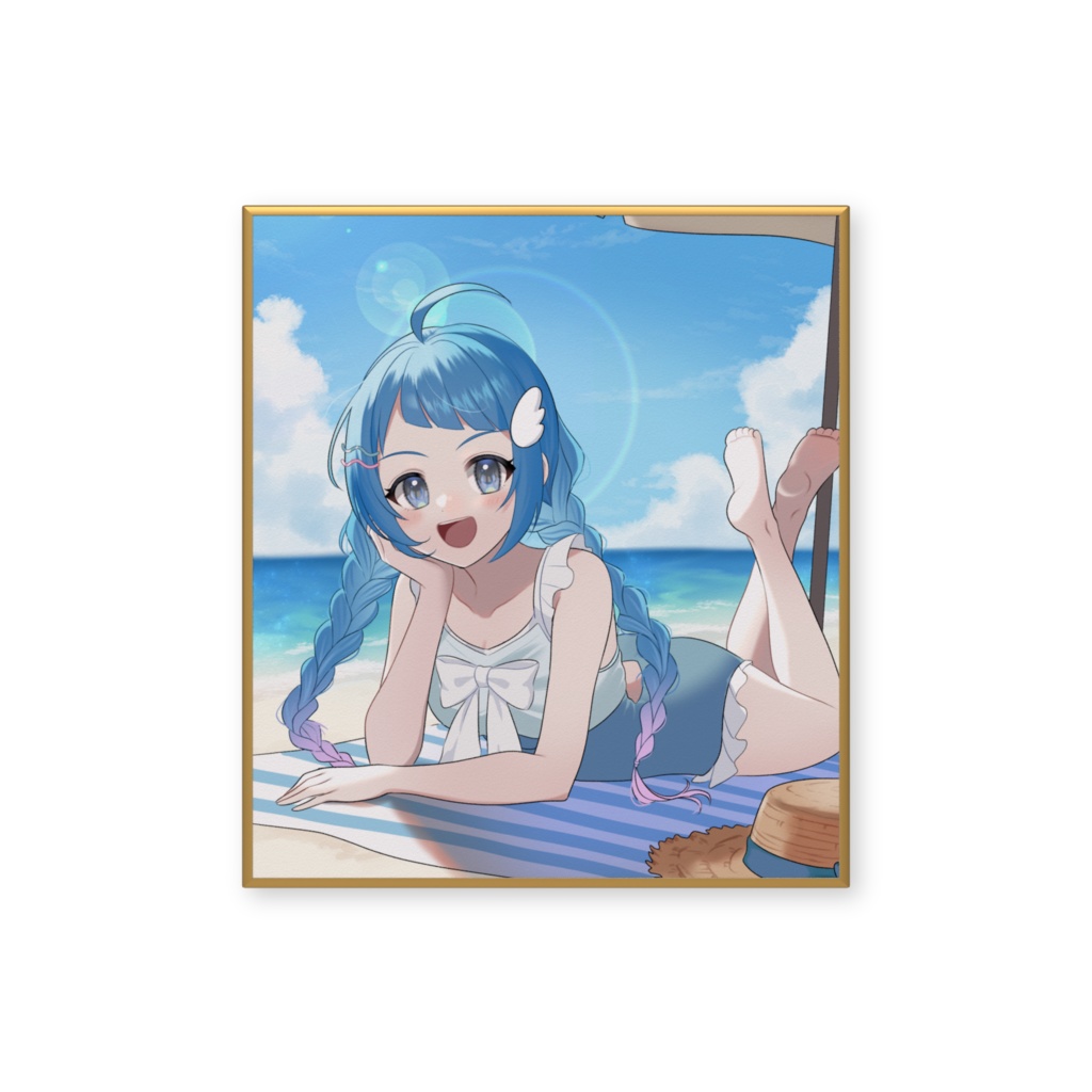 なゆたあずき♡ミニ色紙(さまーばけーしょん!)