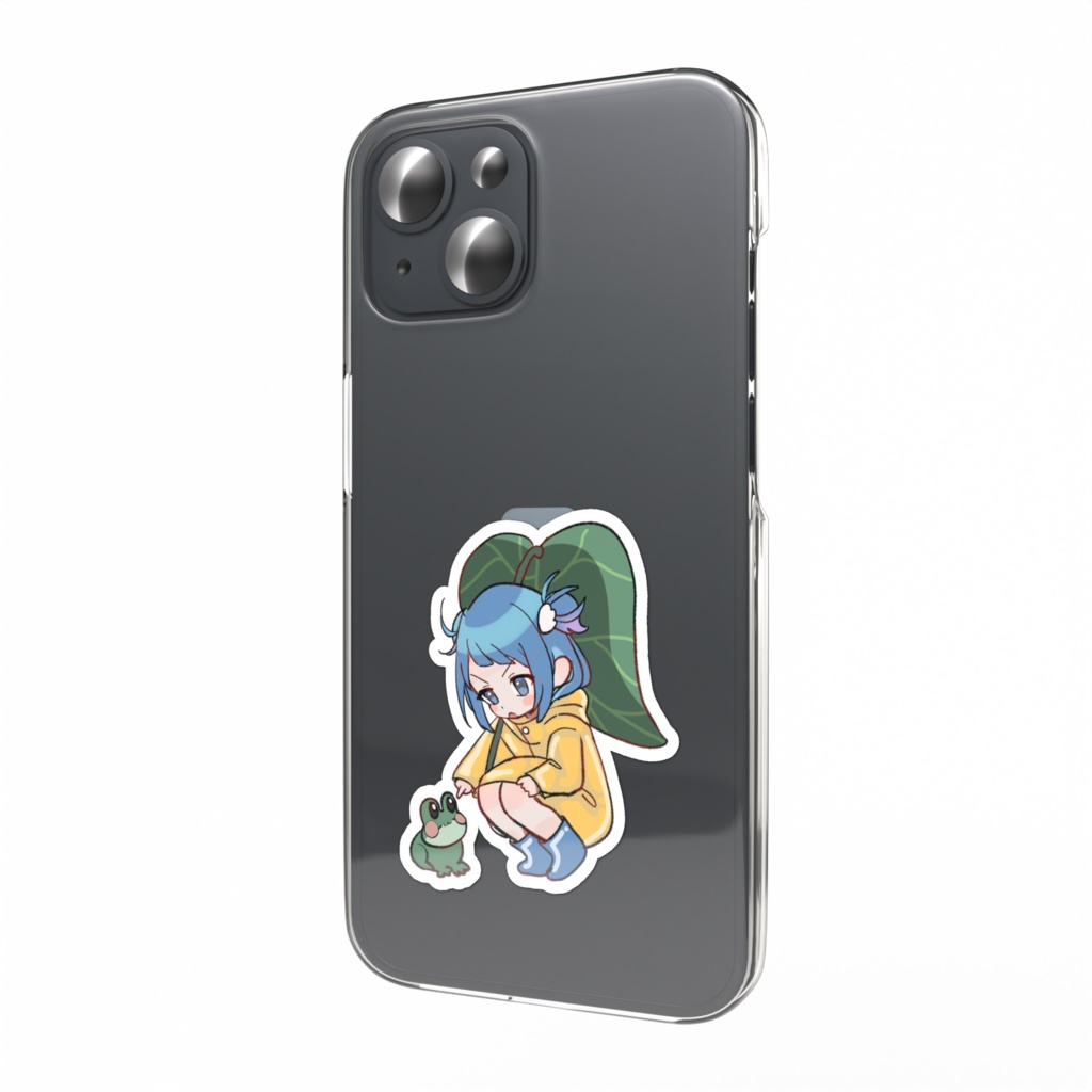 なゆたあずき♡スマホステッカー(梅雨)