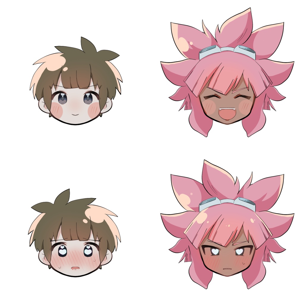 \めろ×2/両面アクキー立綱セット