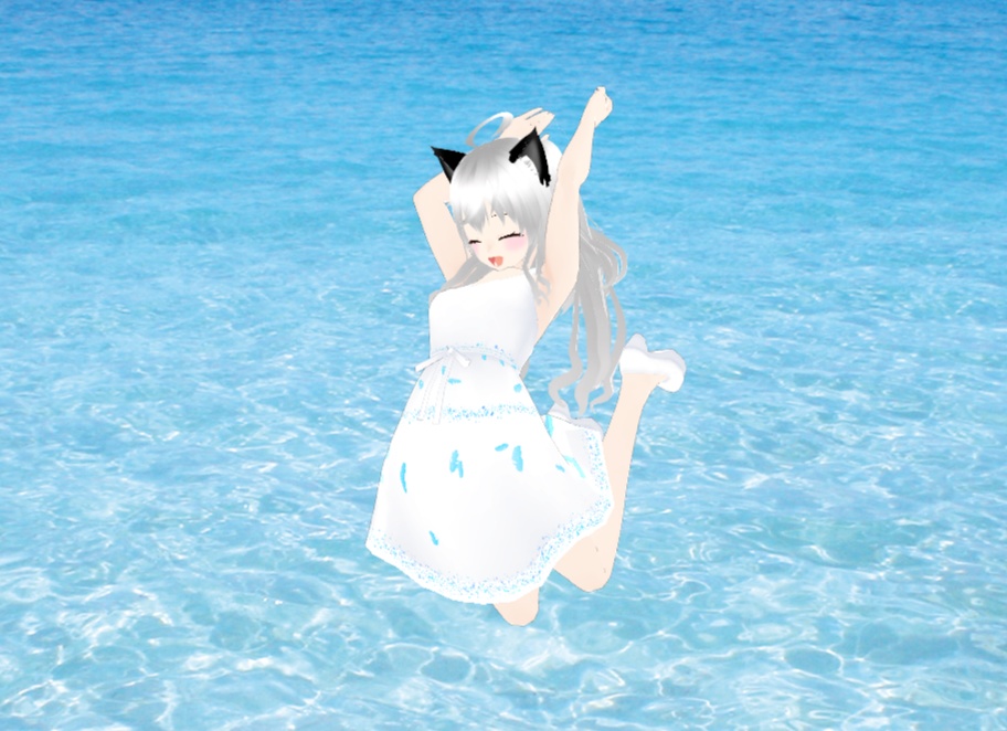 無料版あり【VRoid】羽柄ワンピース