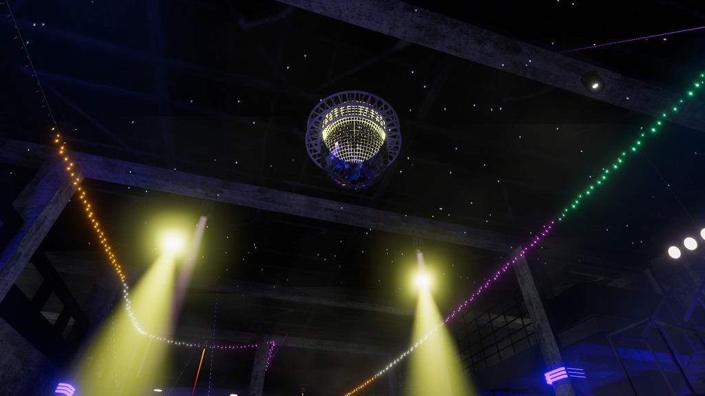 VRChat Disco Ball Audio Link Effects With Control Pad (QUEST)