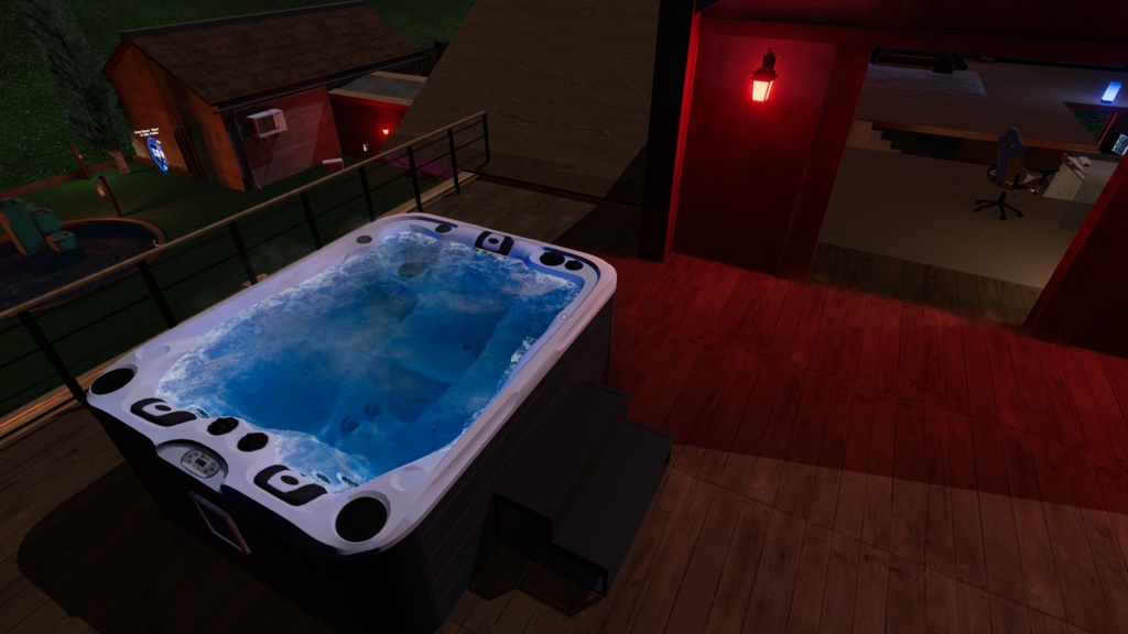 Jacuzzi / Hot Tub For VR CHAT Quest (Realistic) W/Toggles