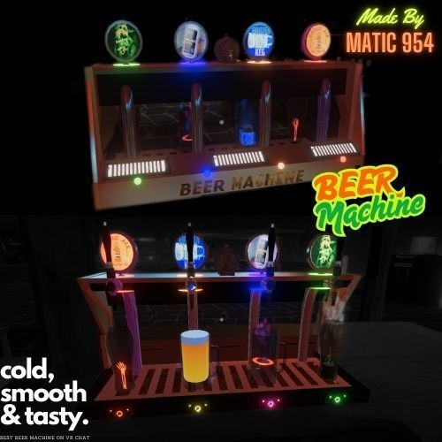 Beer Tap Dispenser Machine With Drunk Effects VR Chat
