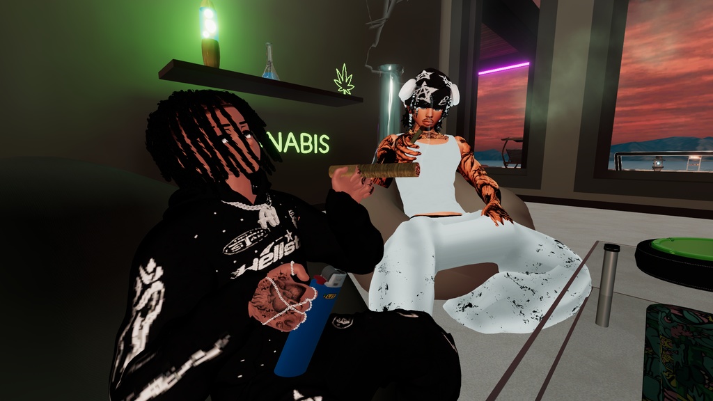 Joint Rolling Tray Smoke Session / High Effects For VRCHAT