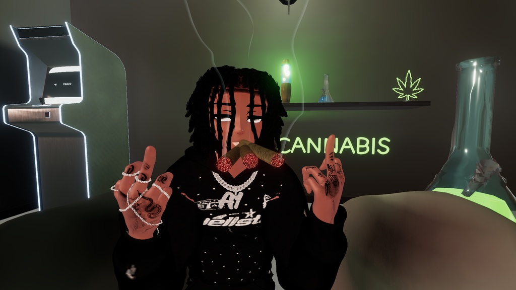 Joint Rolling Tray Smoke Session / High Effects For VRCHAT