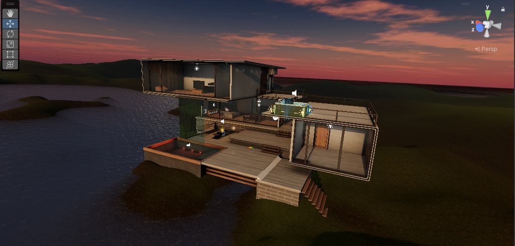 Furnished Modern Home VR CHAT
