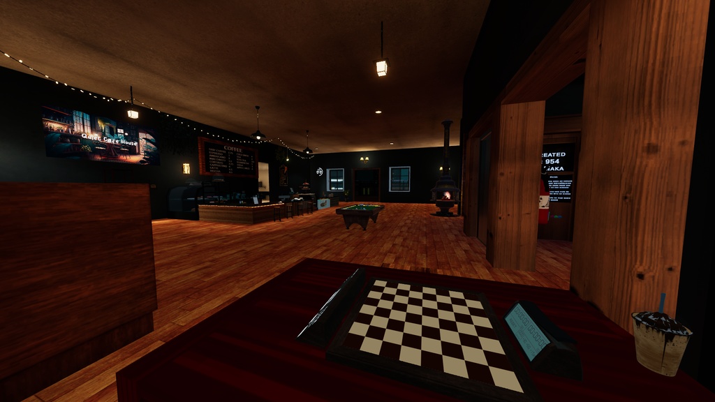 Warm Cozy Coffee Shop (VR CHAT World) Optimized For Quest