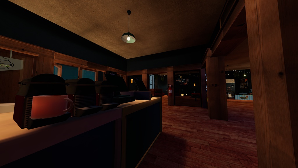 Warm Cozy Coffee Shop (VR CHAT World) Optimized For Quest