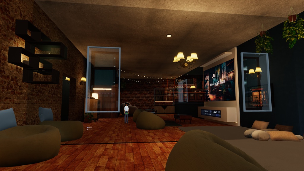 Warm Cozy Coffee Shop (VR CHAT World) Optimized For Quest