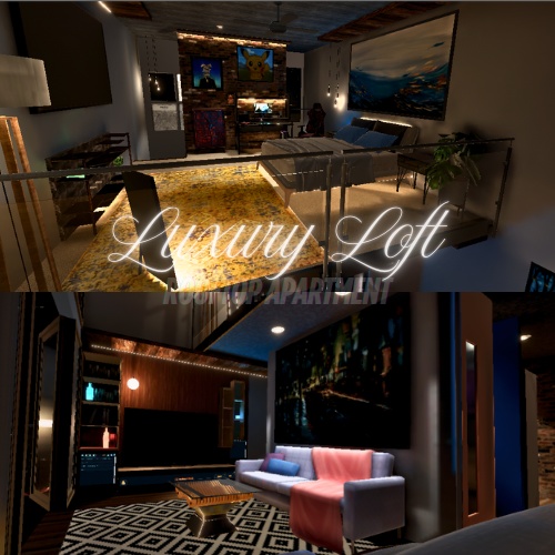 Luxury Rooftop Loft With City View VR CHAT