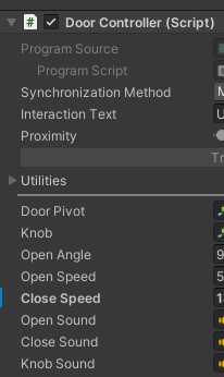 VRC Realistic Door With Sound Effects (Key & Lock Included)
