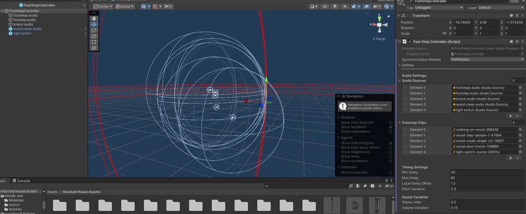 VRC Haunted House Props And Systems PACK (Ghost, Items, and SFX)