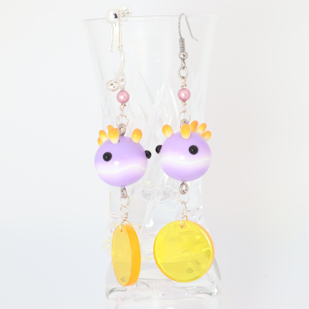 うみうすし イヤリング/ピアス シンデレラウミウシ サークルプレート