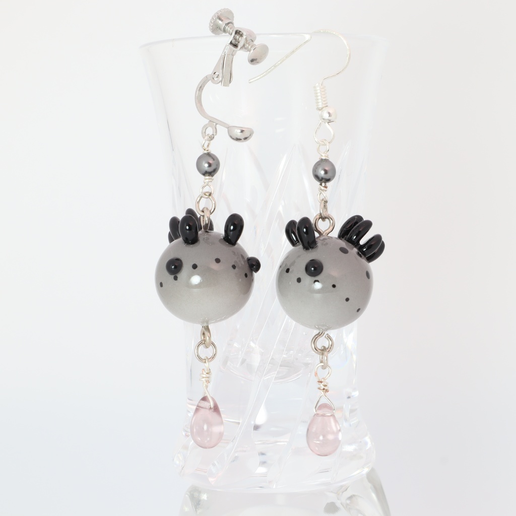 うみうすし イヤリング/ピアス ウスズミウミウシ ドロップビーズ