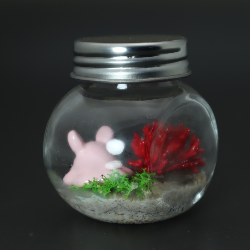 【はるどりめんだこ】瓶詰めヴィネット 枝サンゴxパールメンダコ