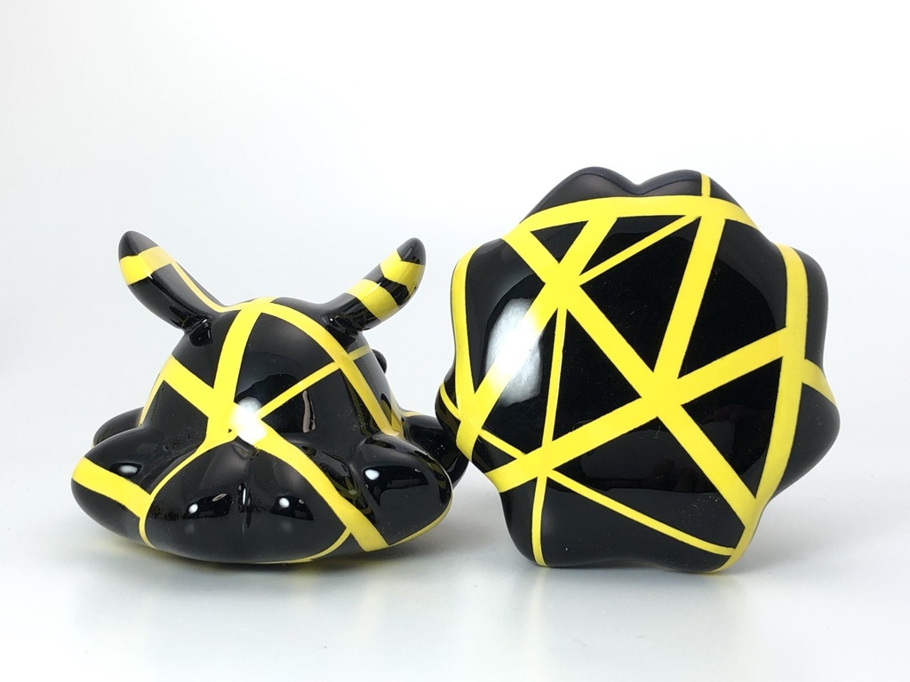 めんだこ フィギュア EVH 黒*黃