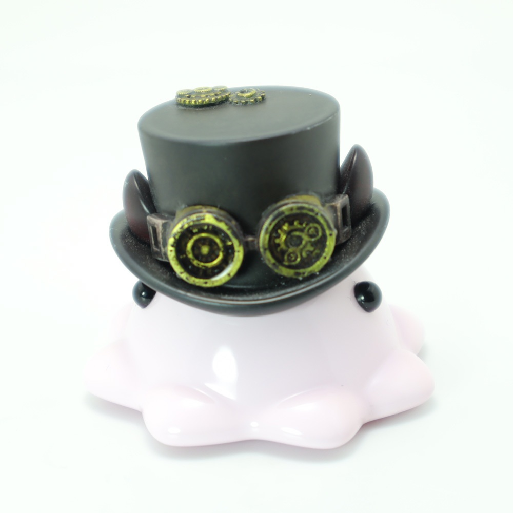 スチームパンク帽子めんだこ 中サイズレジンフィギュア【はるどりめんだこ】