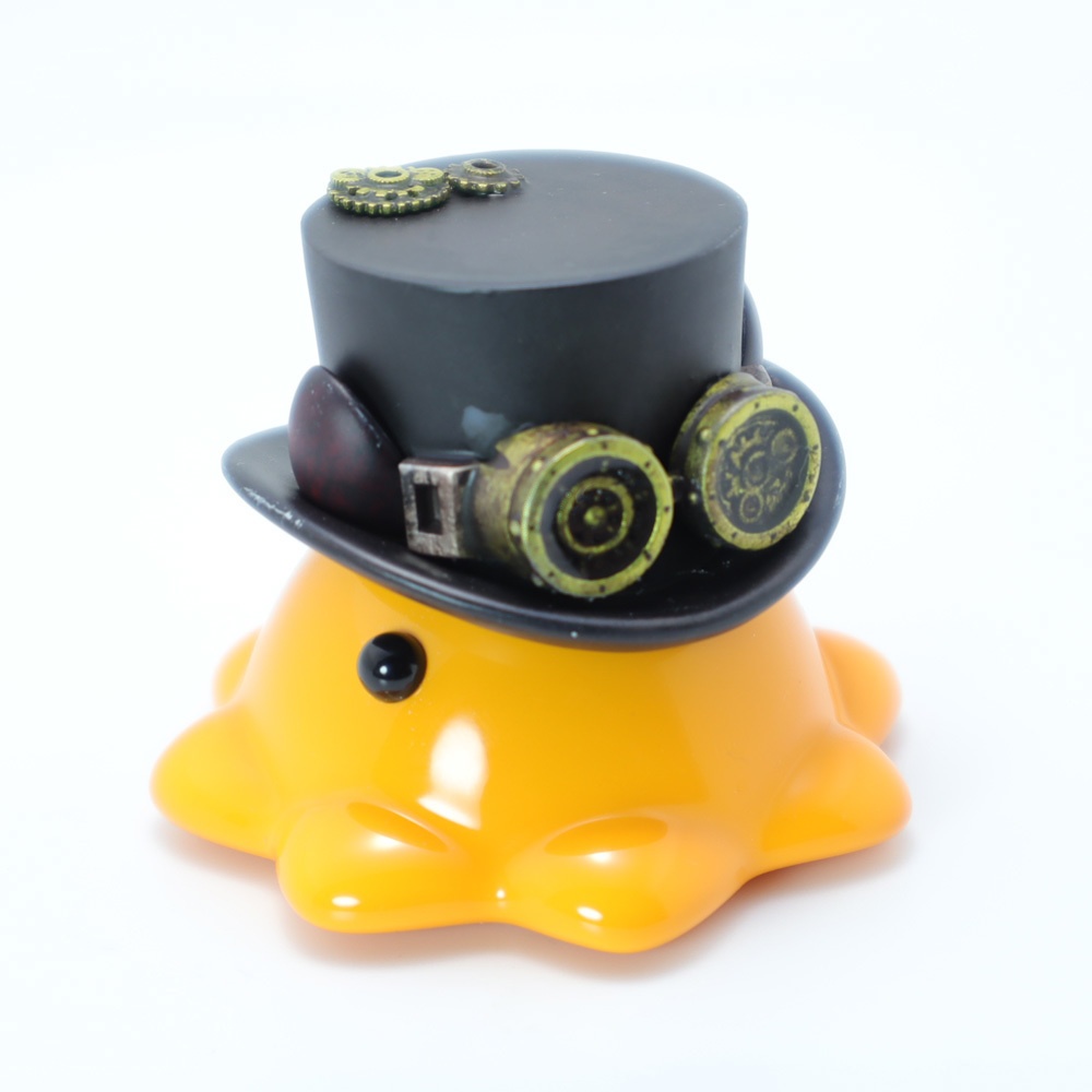 スチームパンク帽子めんだこ 中サイズレジンフィギュア【はるどりめんだこ】