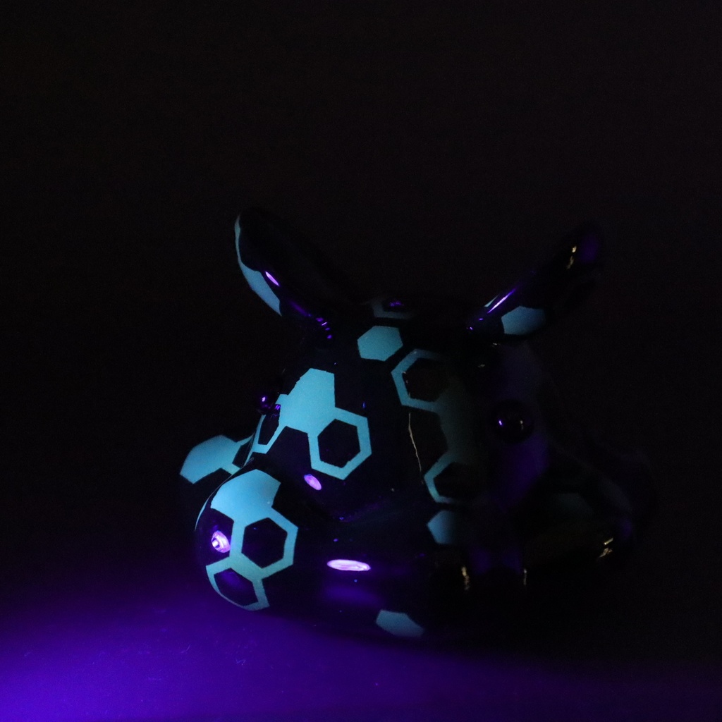 はるどりめんだこ フィギュア ヘックス迷彩 黒x黒