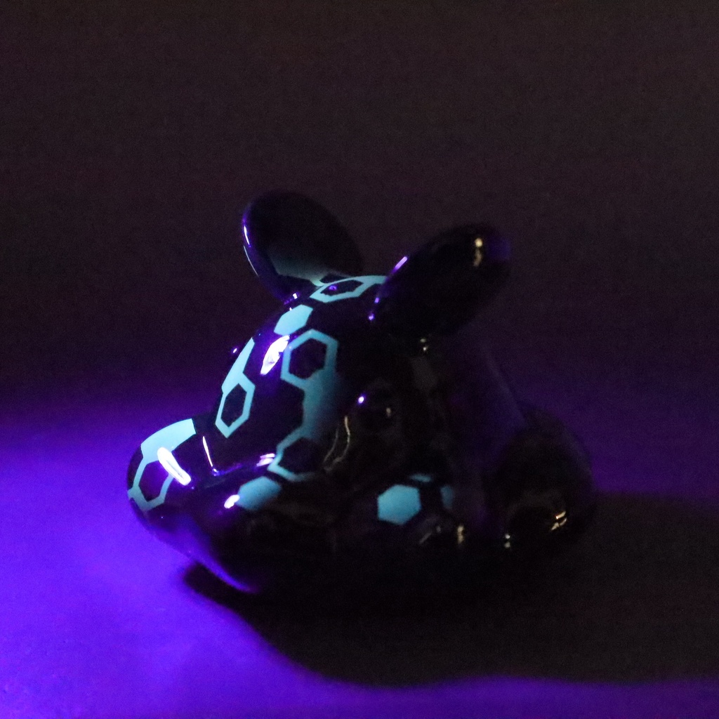 はるどりめんだこ フィギュア ヘックス迷彩 黒x黒