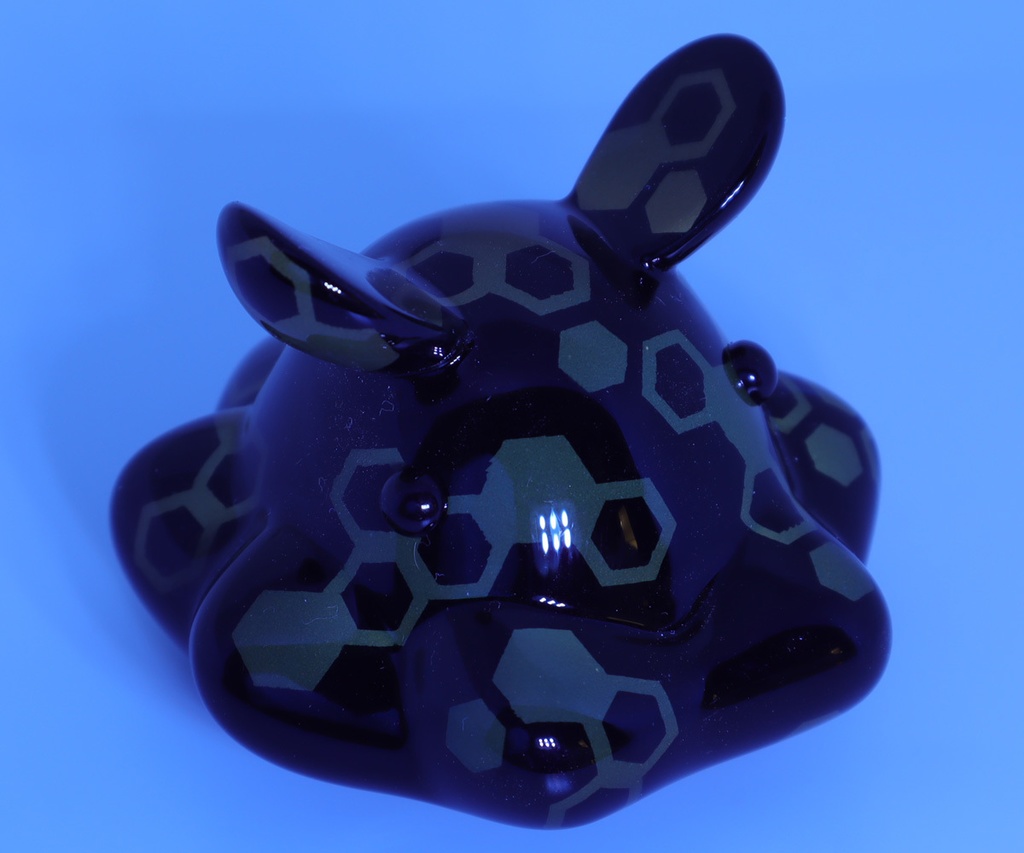 はるどりめんだこ フィギュア ヘックス迷彩 黒x黒