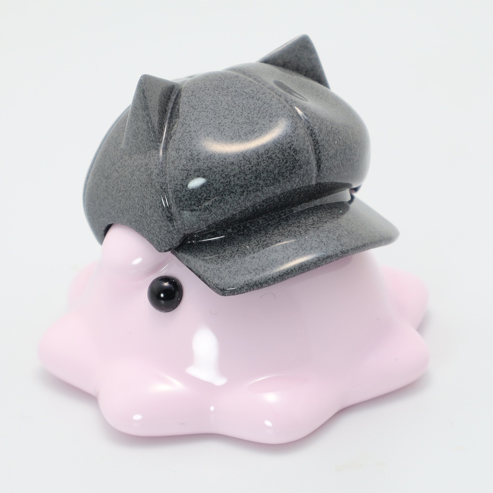 猫耳キャスケットめんだこ レジンフィギュア【はるどりめんだこ】