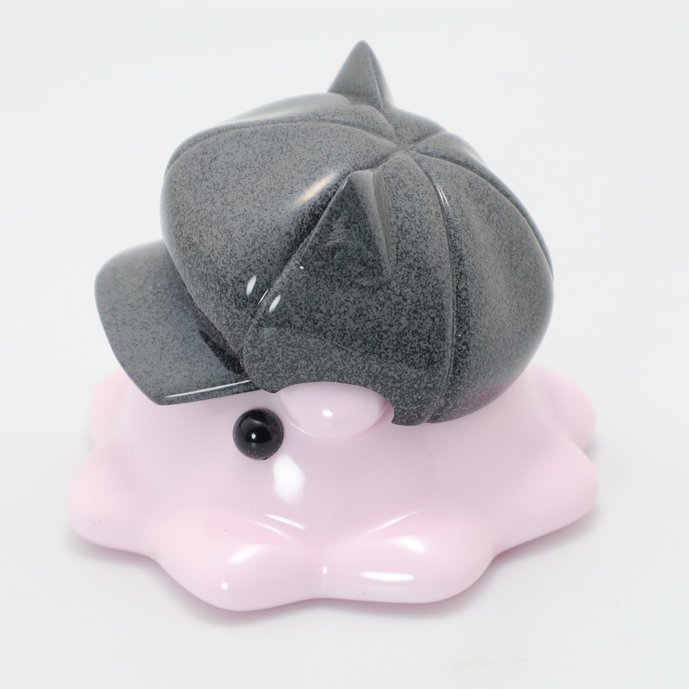 猫耳キャスケットめんだこ レジンフィギュア【はるどりめんだこ】