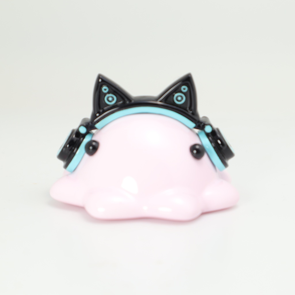 猫耳ヘッドホンめんだこ 中サイズフィギュア【はるどりめんだこ】