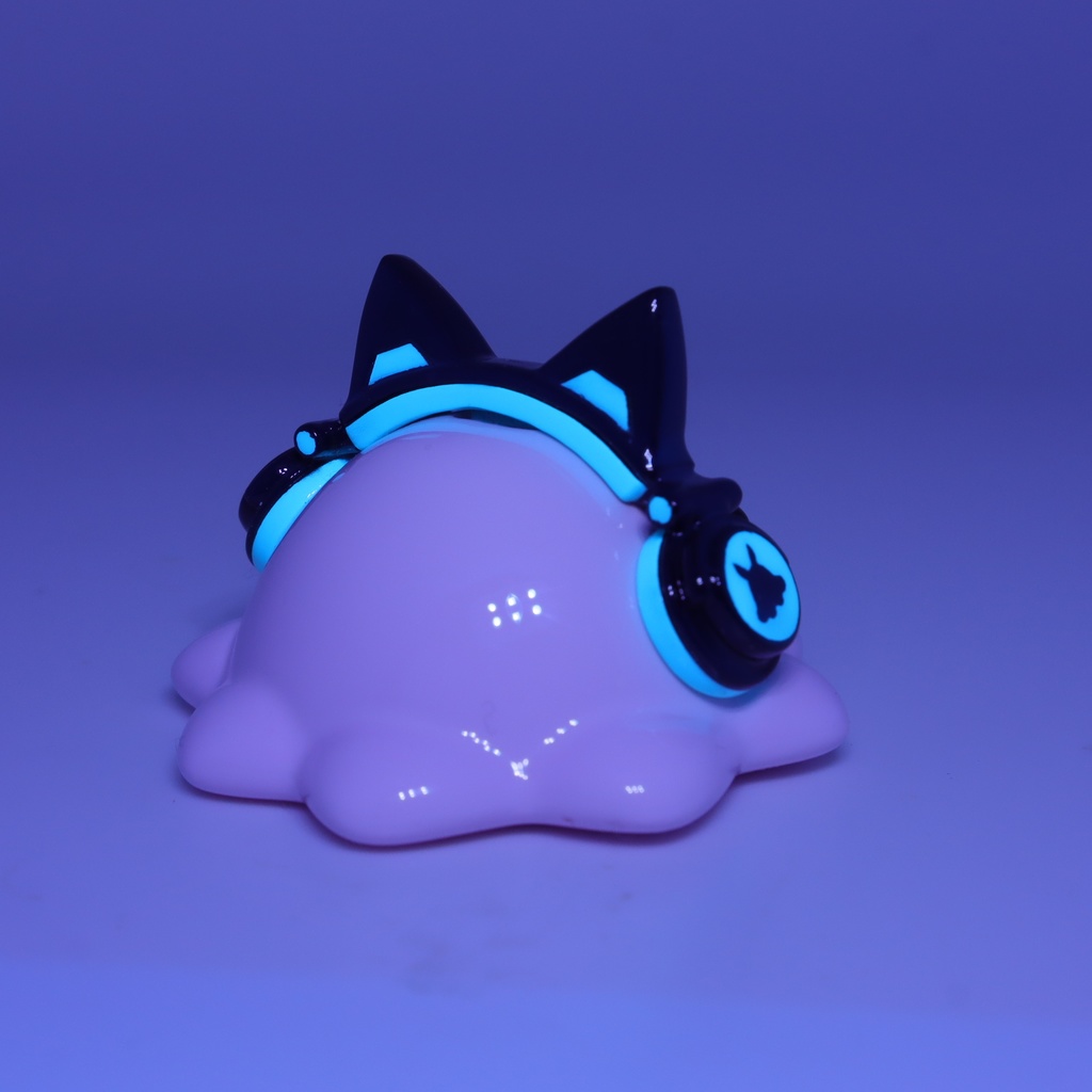 猫耳ヘッドホンめんだこ 中サイズフィギュア【はるどりめんだこ】