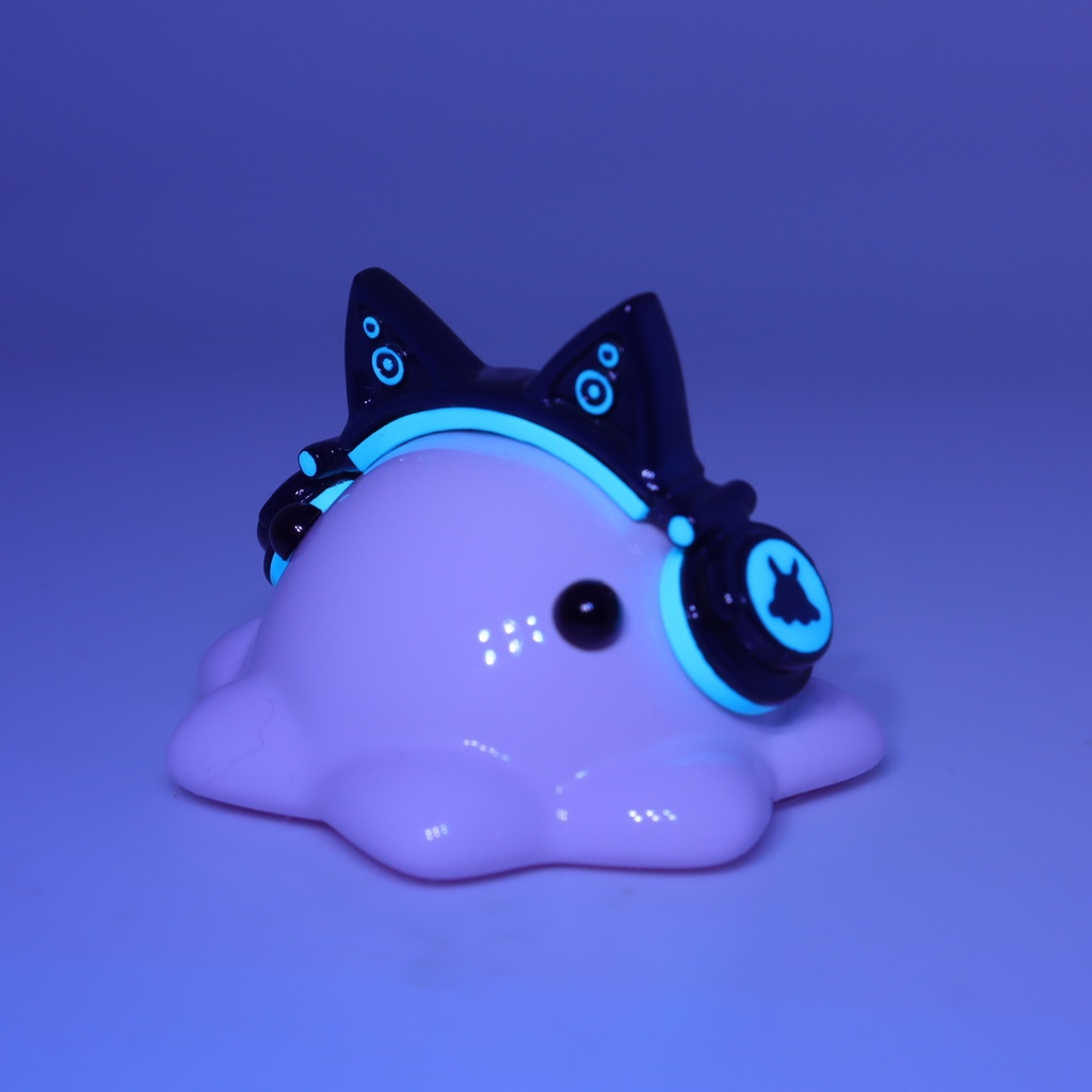 猫耳ヘッドホンめんだこ 中サイズフィギュア【はるどりめんだこ】