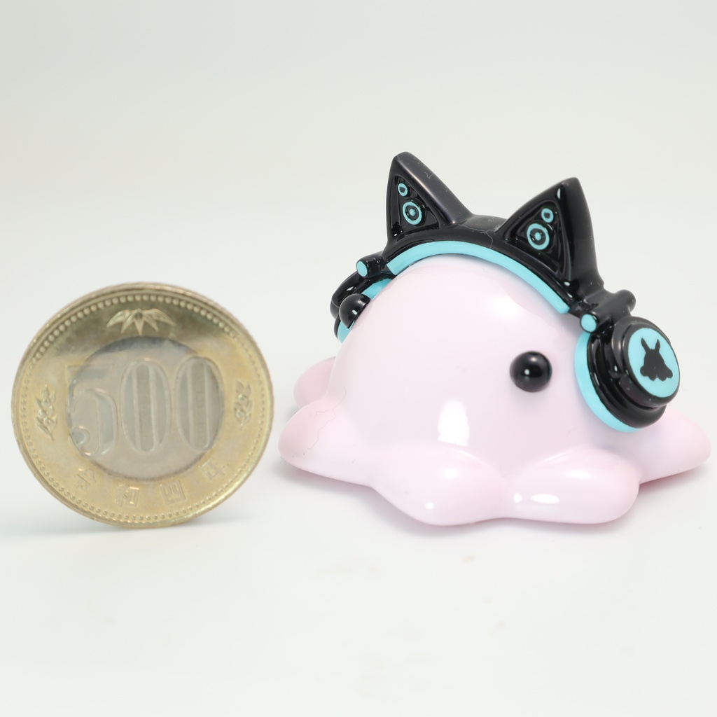 猫耳ヘッドホンめんだこ 中サイズフィギュア【はるどりめんだこ】