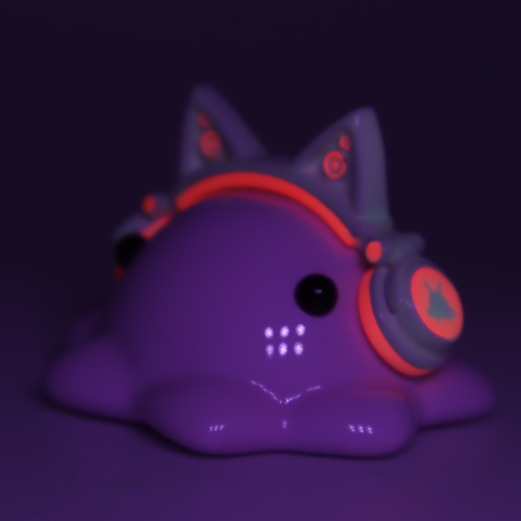 猫耳ヘッドホンめんだこ 中サイズフィギュア【はるどりめんだこ】