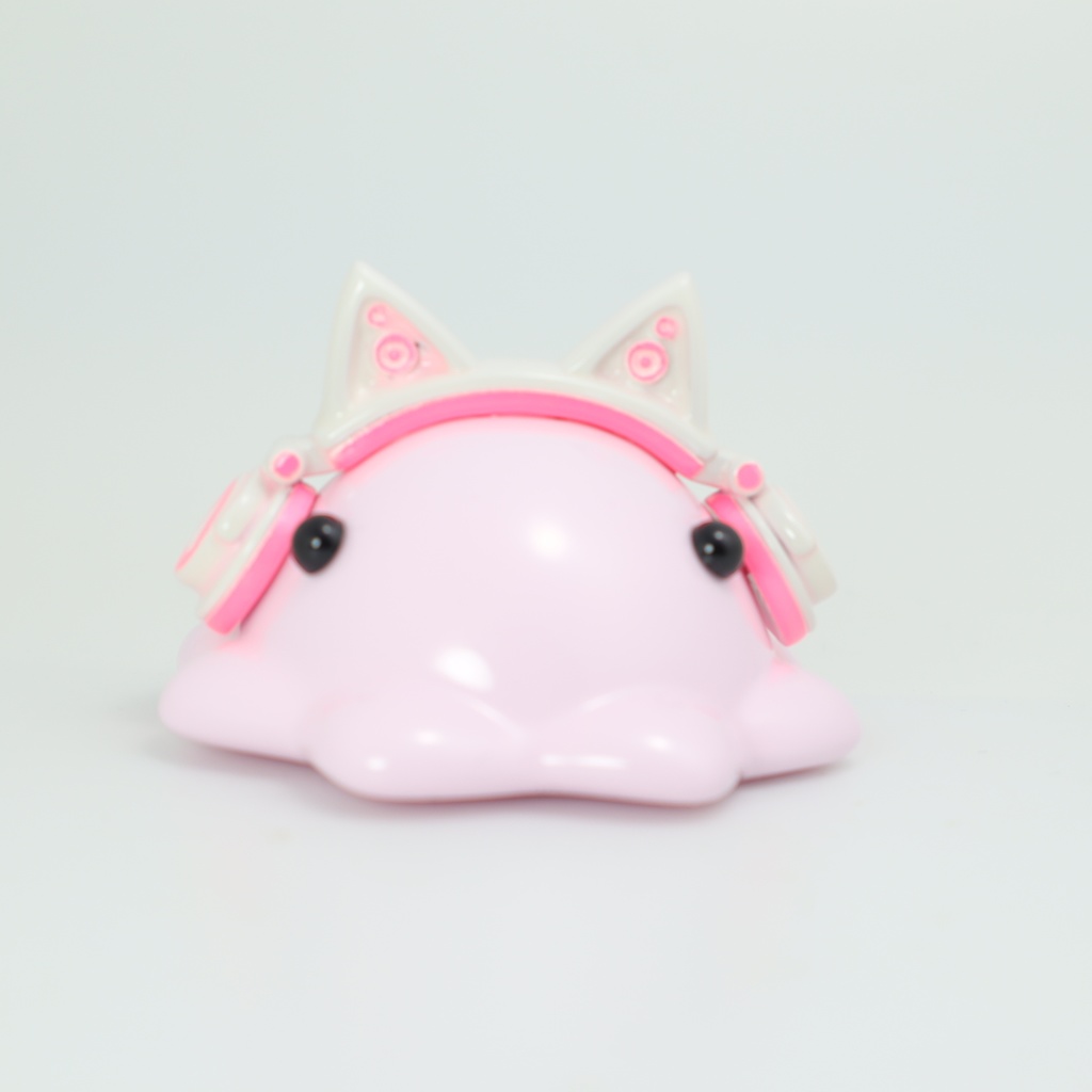 猫耳ヘッドホンめんだこ 中サイズフィギュア【はるどりめんだこ】