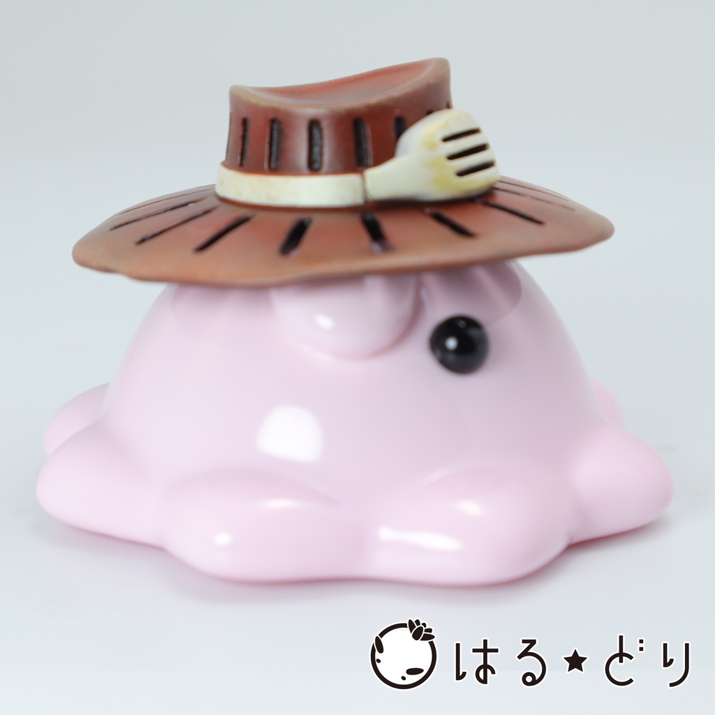 遮光器付きハットめんだこレジンフィギュア【はるどりめんだこ】