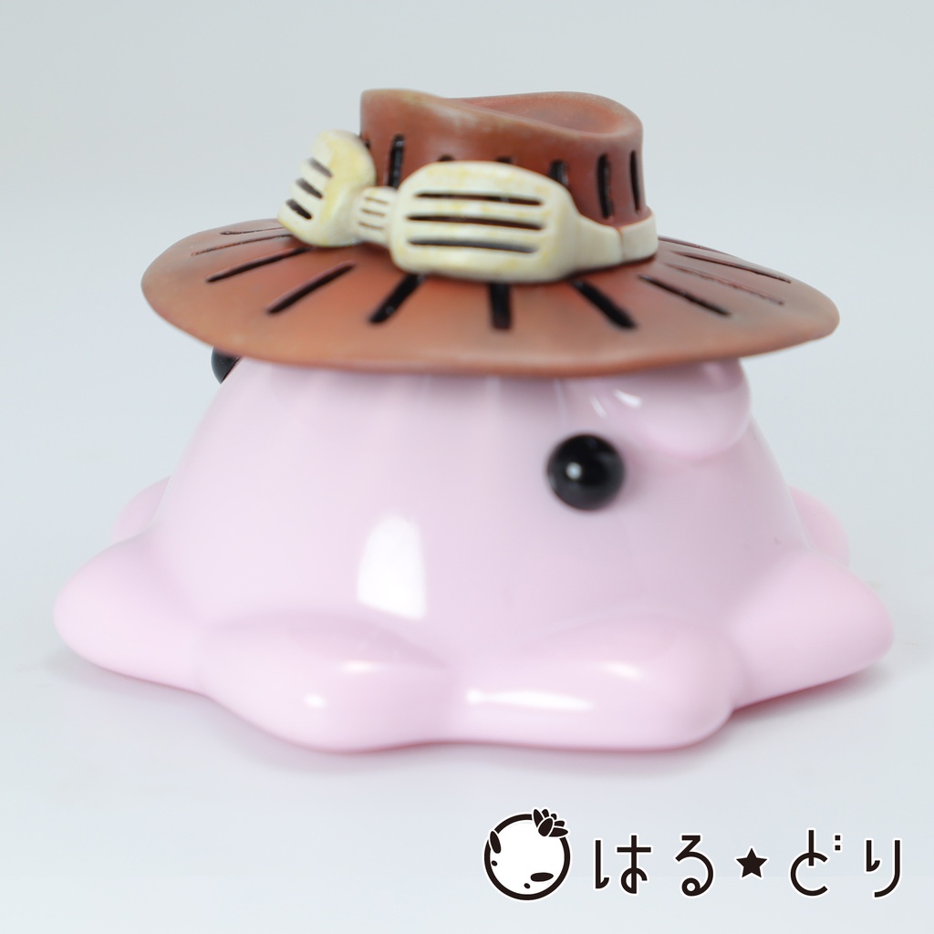 遮光器付きハットめんだこレジンフィギュア【はるどりめんだこ】