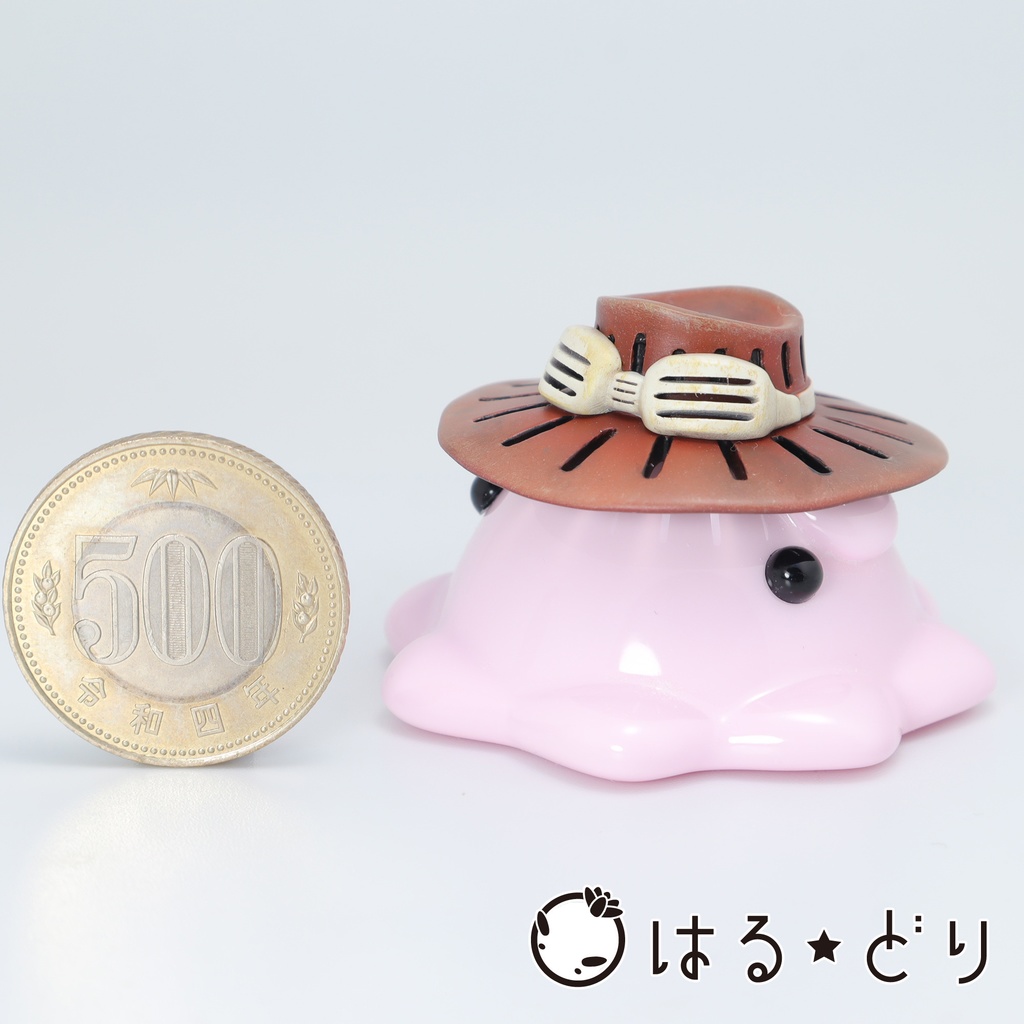 遮光器付きハットめんだこレジンフィギュア【はるどりめんだこ】