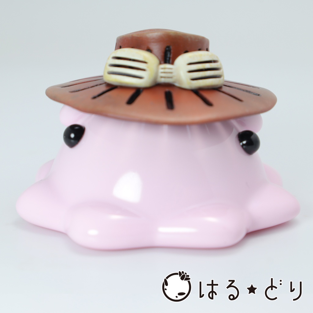 遮光器付きハットめんだこレジンフィギュア【はるどりめんだこ】