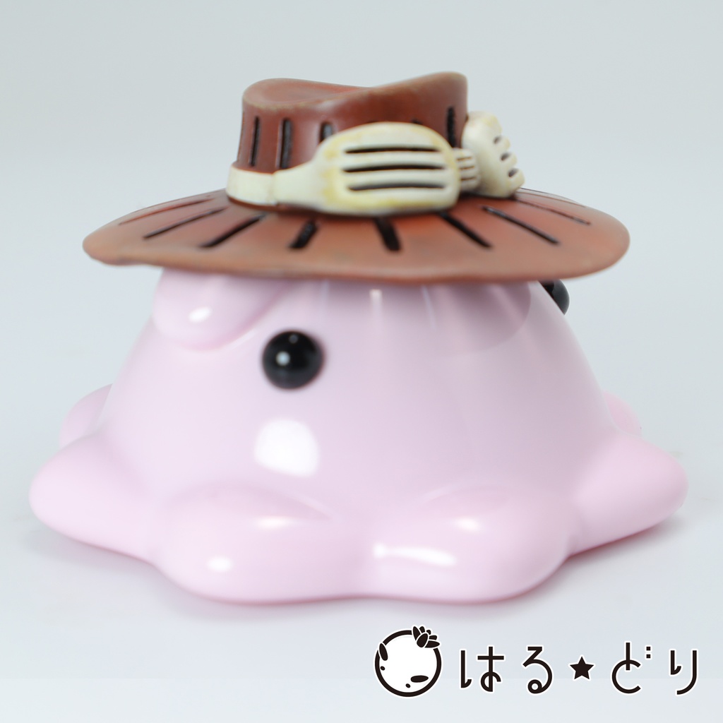 遮光器付きハットめんだこレジンフィギュア【はるどりめんだこ】